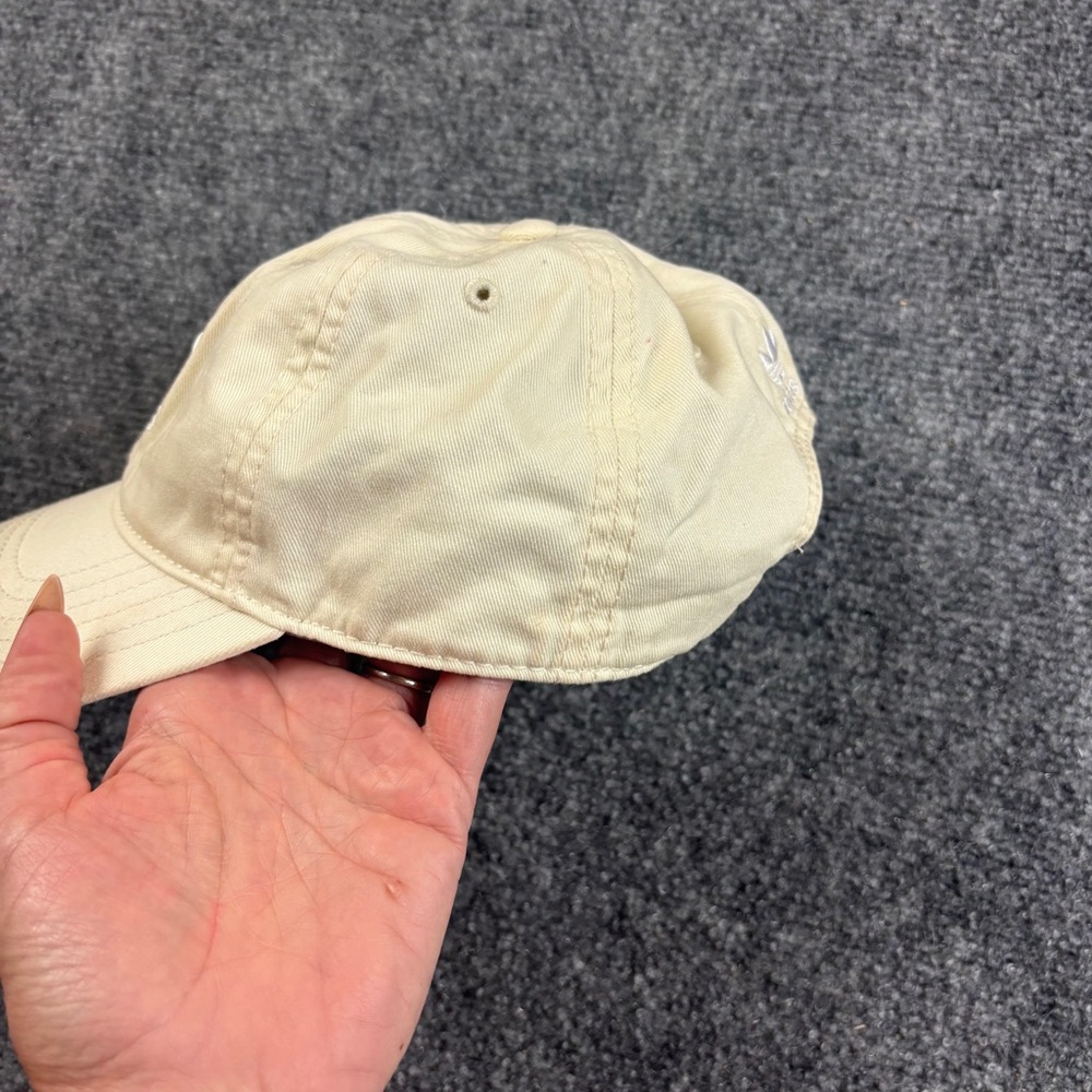 ADIDAS Women’s Relaxed Strap Back Hat Cream/white Trefoil One Size Fits Most - Picture 7 of 9